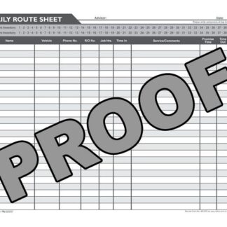 M5™ DRS - Daily Route Book